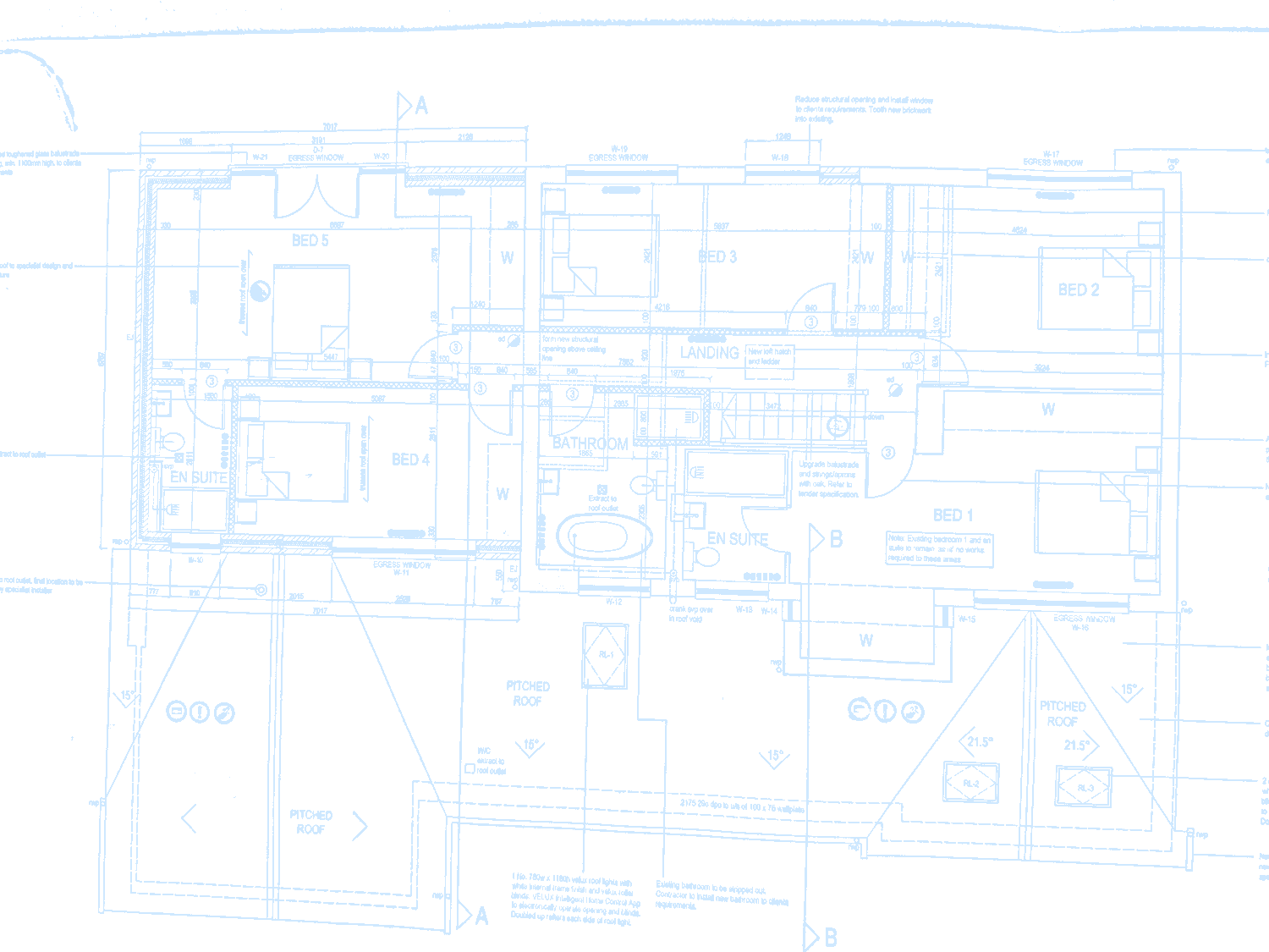 Floor plan schematic from one of our design drawings