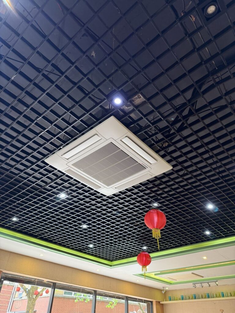 MHI cassette over the dining area
